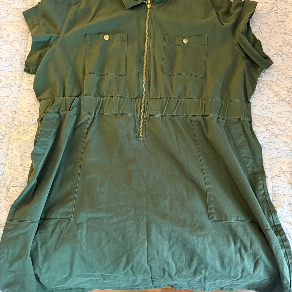 J. Crew Green Casual Dress